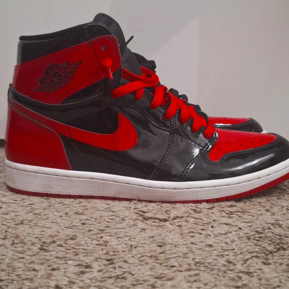 Size 10 - Jordan 1 Retro OG High Patent Bred